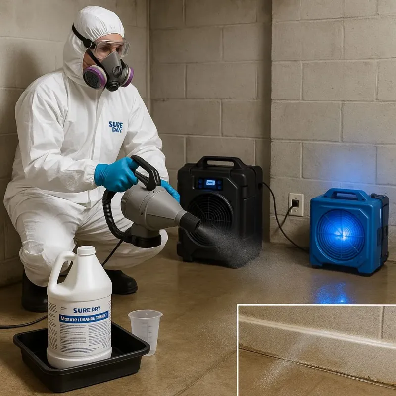 Sanitization and Odor Removal process in Black Diamond, FL